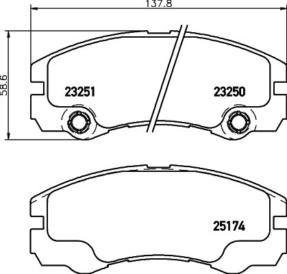 NF PARTS Комплект тормозных колодок, дисковый тормоз NF0699166